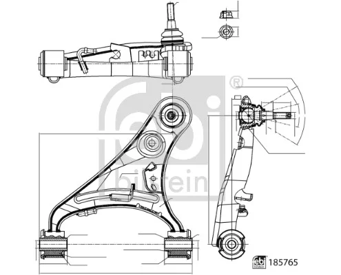 Řídicí páka, zavěšení kol FEBI BILSTEIN 185765