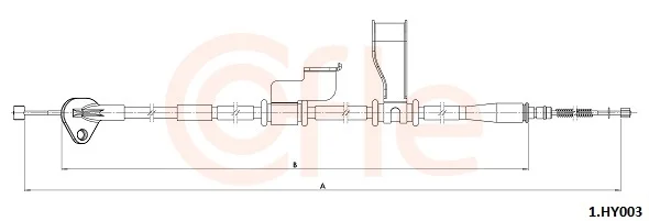 Tažné lanko, parkovací brzda COFLE 1.HY003 – OE 597600X010