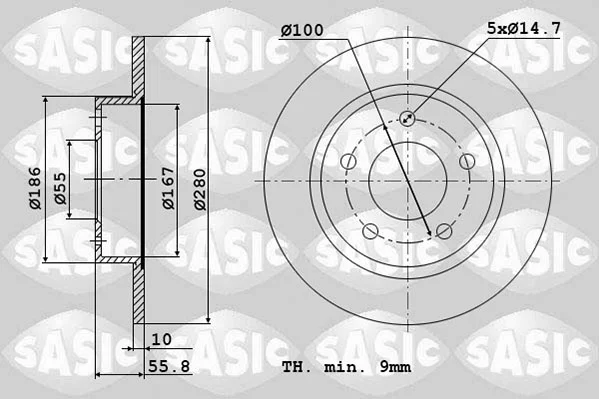 Brzdové kotouče Starline PB1603 Brzdové kotouče Starline PB1603