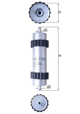 Palivový filtr MAHLE KL1102 – OE 4G0127401