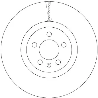 Brzdový kotouč TRW DF6983S – OE 2Q0615301N