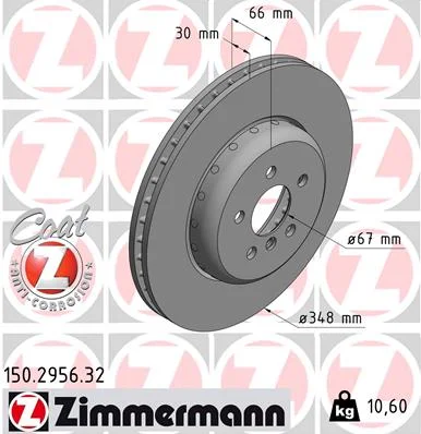 Brzdový kotouč ZIMMERMANN 150.2956.32