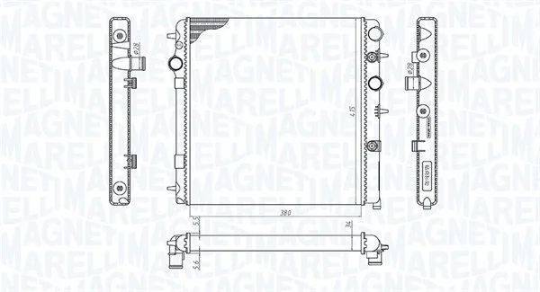 Chladič, chlazení motoru MAGNETI MARELLI 350213198700