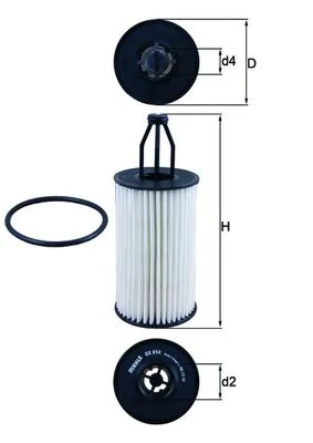 Olejový filtr MAHLE OX814D