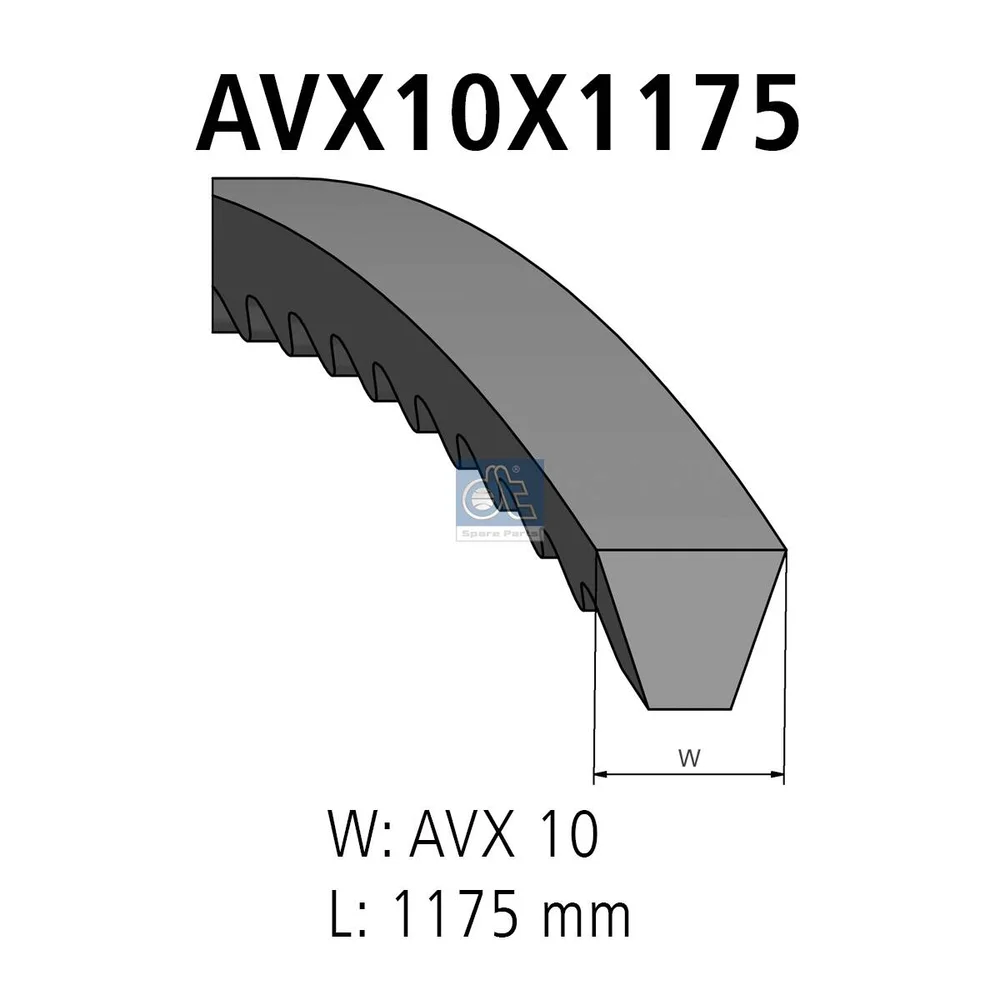 Klínový řemen DT Spare Parts 2.21065