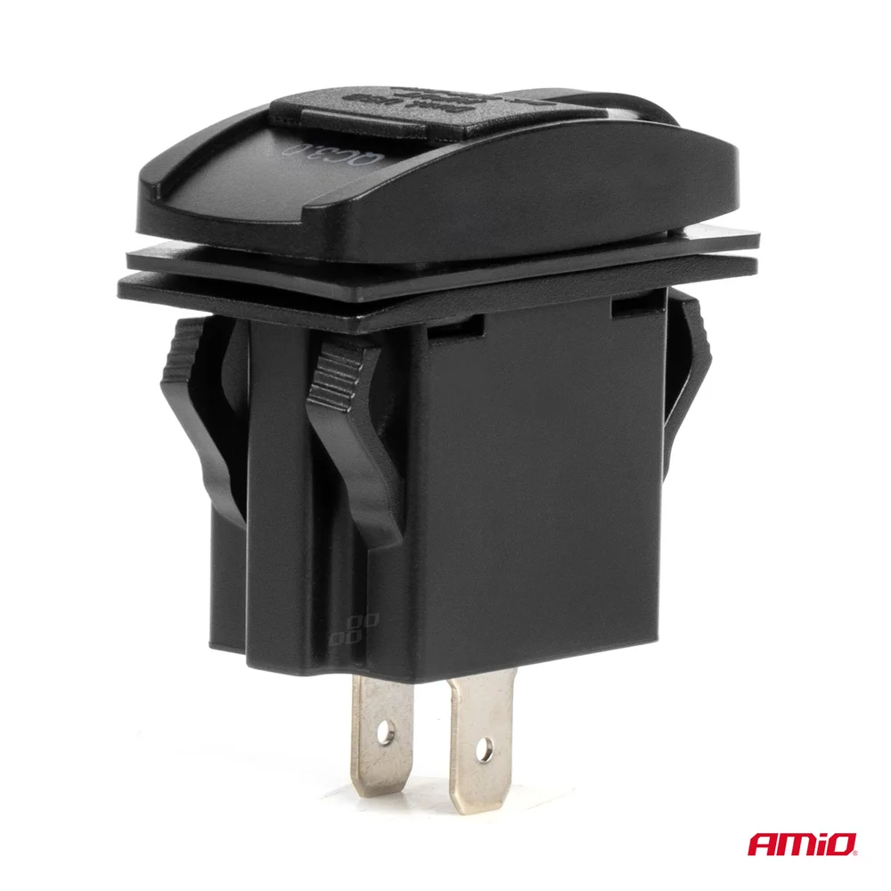 Vodotěsná nabíječka na telefon ve tvaru lodi s ČERVENÝM LED podsvícením USB + USB C QC3.0 12/24V AMi AMIO 0422 - Obrázek 3