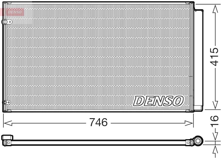Kondenzátor, klimatizace DENSO DCN51017 – OE 8846048140 Kondenzátor, klimatizace DENSO DCN51017 – OE 8846048140