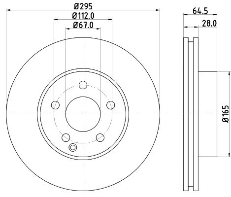 Brzdový kotouč HELLA 8DD355128-781