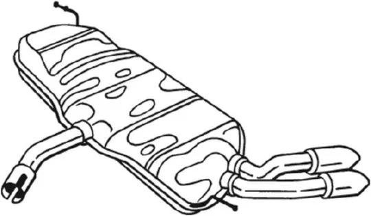 Zadni tlumic vyfuku BOSAL 233-493 – OE 5K6253181H