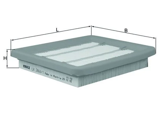 Vzduchový filtr KNECHT LX2868/1 – OE 17211Z1L003