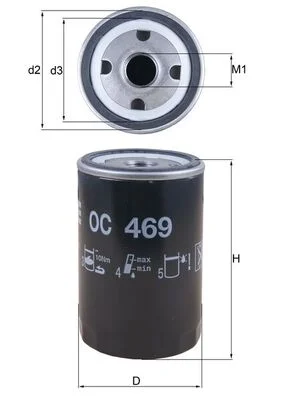 Olejový filtr MAHLE OC469