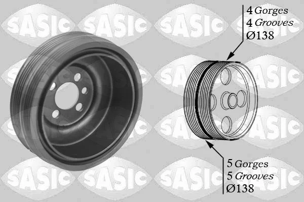 remenice, klikovy hridel SASIC 2156001 – OE 03G105243B