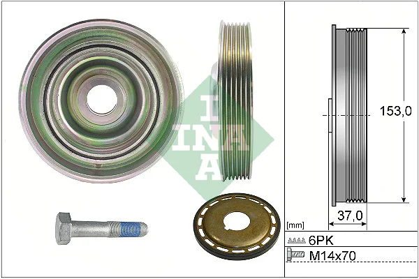 Sada řemenice, kliková hřídel Schaeffler INA 544009721