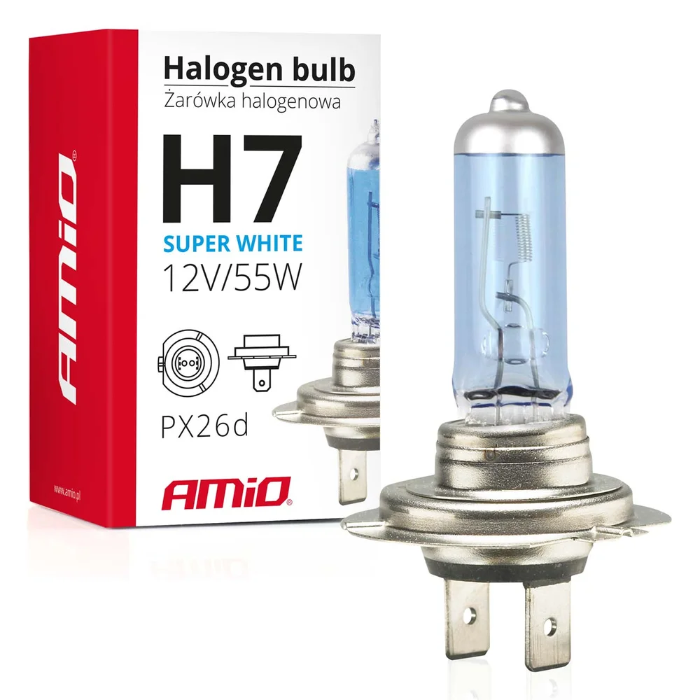 ZAROWKA 12V H7 55W FILTR UV SUPER BÍLÁ AMIO 01157 ZAROWKA 12V H7 55W FILTR UV SUPER BÍLÁ AMIO 01157