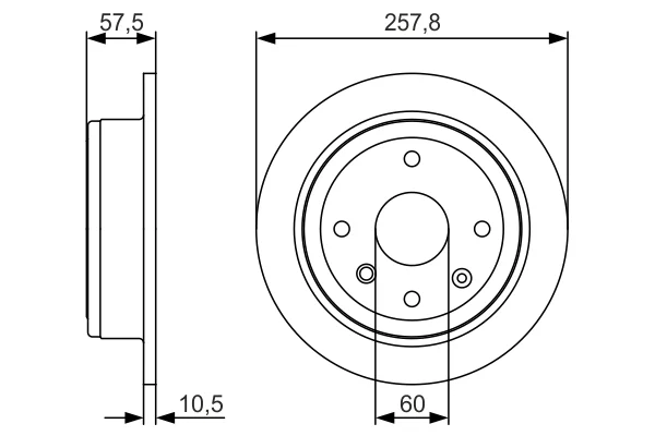 Brzdový kotouč BOSCH 0986479S08 – OE 96549630