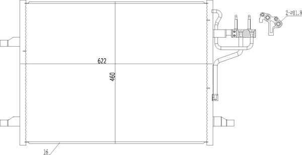 CHLADIČ KLIMATIZ.FORD KUGA 2.0 08- HART 619066
