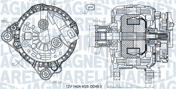 generátor MAGNETI MARELLI 063731576710