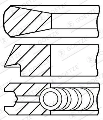 Sada pistnich krouzku GOETZE ENGINE 08-433600-00