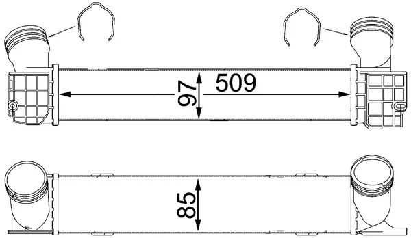 Chladič turba MAHLE CI146000S Chladič turba MAHLE CI146000S