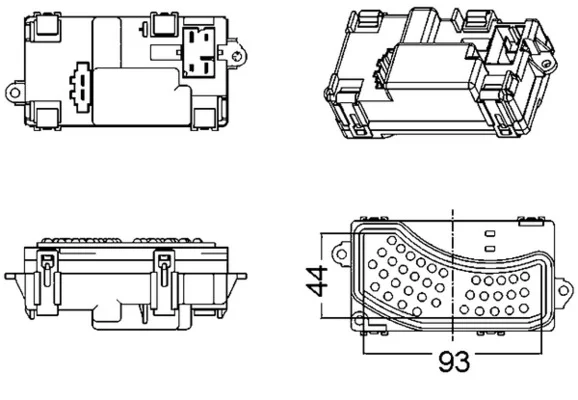 Regulace, vnitrni ventilace MAHLE ABR5000S Regulace, vnitrni ventilace MAHLE ABR5000S