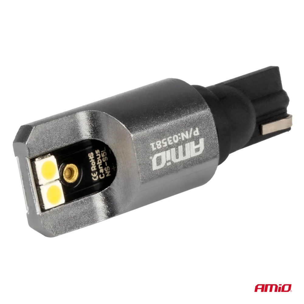 LED žárovky FULL CANBUS PRO T15 W16W 4x3030 SMD Biela 12/24V AMiO-03581 - Obrázek 3