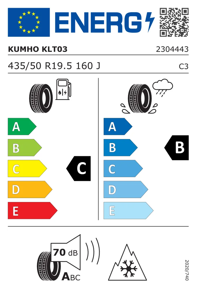 435/50R19.5 CKU KLT03 KUMHO 435/50R19.5CKUKLT03