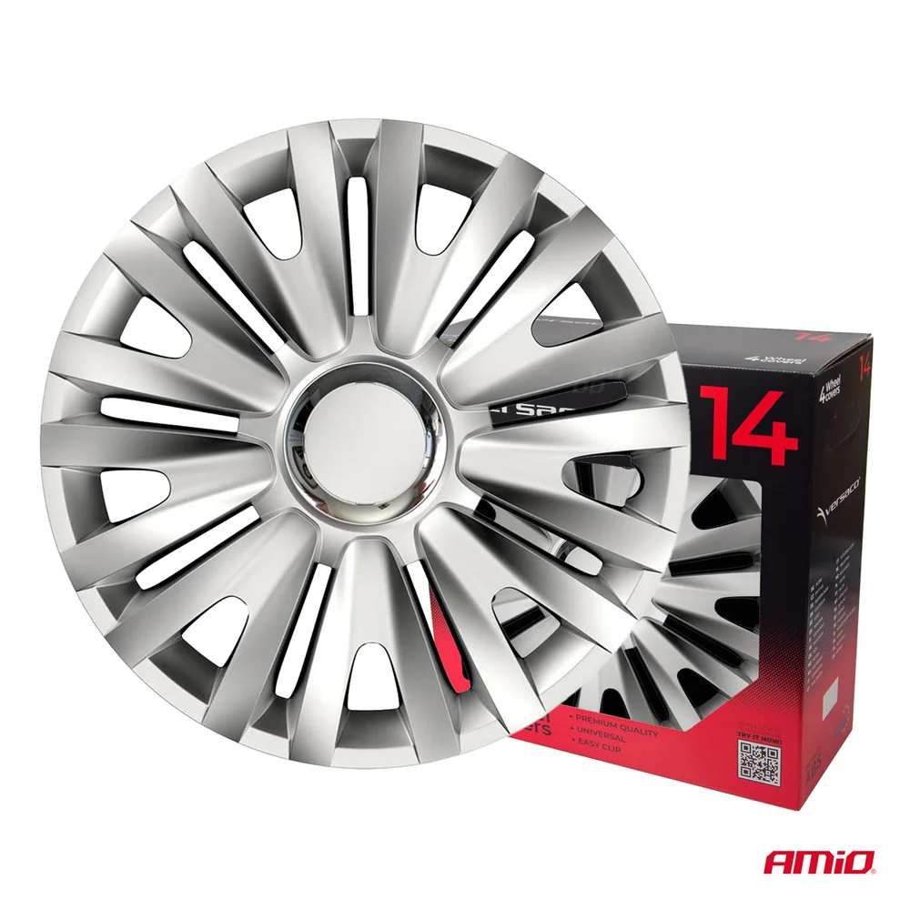 Poklice Royal 14” stříbrná sada 4ks COLOR BOX Versaco 5257 - Obrázek 3