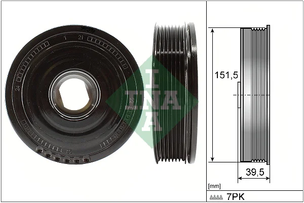 Řemenice, klikový hřídel Schaeffler INA 544017710