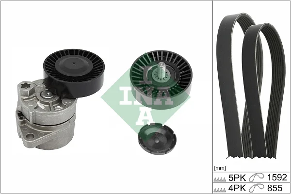Sada žebrovaných klínových řemenů Schaeffler INA 529043910 Sada žebrovaných klínových řemenů Schaeffler INA 529043910